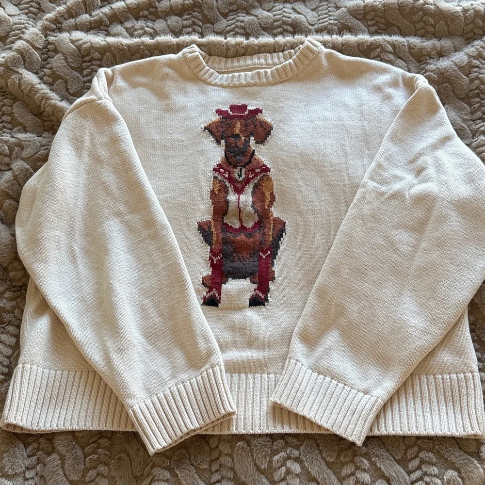 Anthropologie Porridge pullover Jolene dog sweater in western dog style - Picture 4 of 5